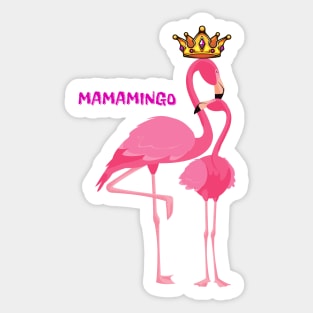 Mama Flamingo Sticker